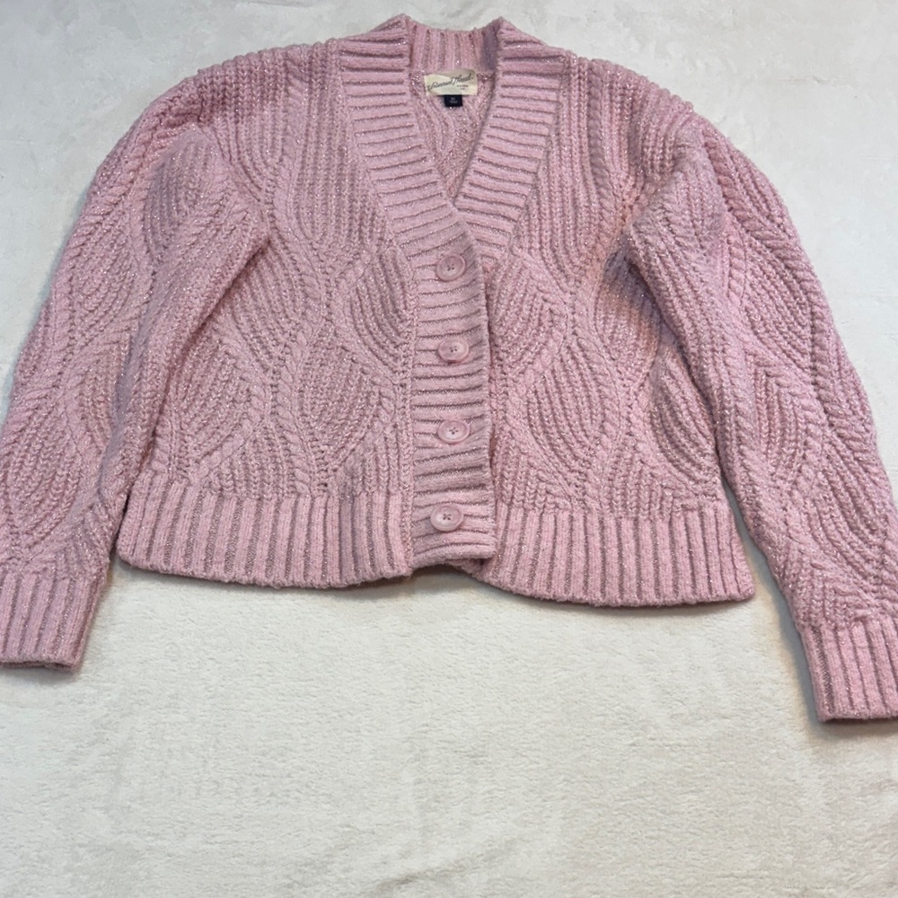 Universal Thread Blush Cable Knit Cardigan